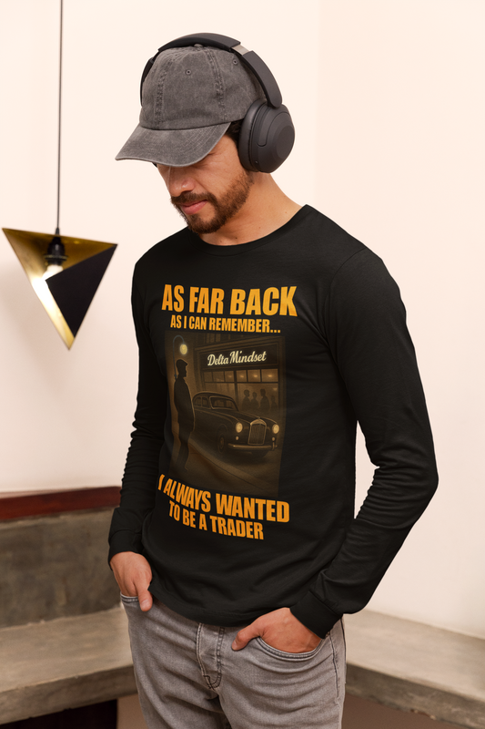 Delta Mindset cinematic streetwear representing conviction, creativity, and belief for traders, builders, and entrepreneurs.