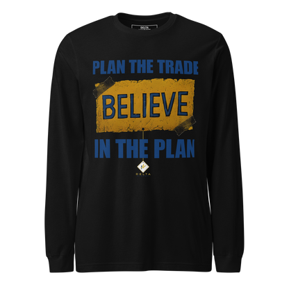 Delta Mindset cinematic streetwear long sleeve shirt — Locker Room Collection — Plan The Trade BELIEVE In The Plan