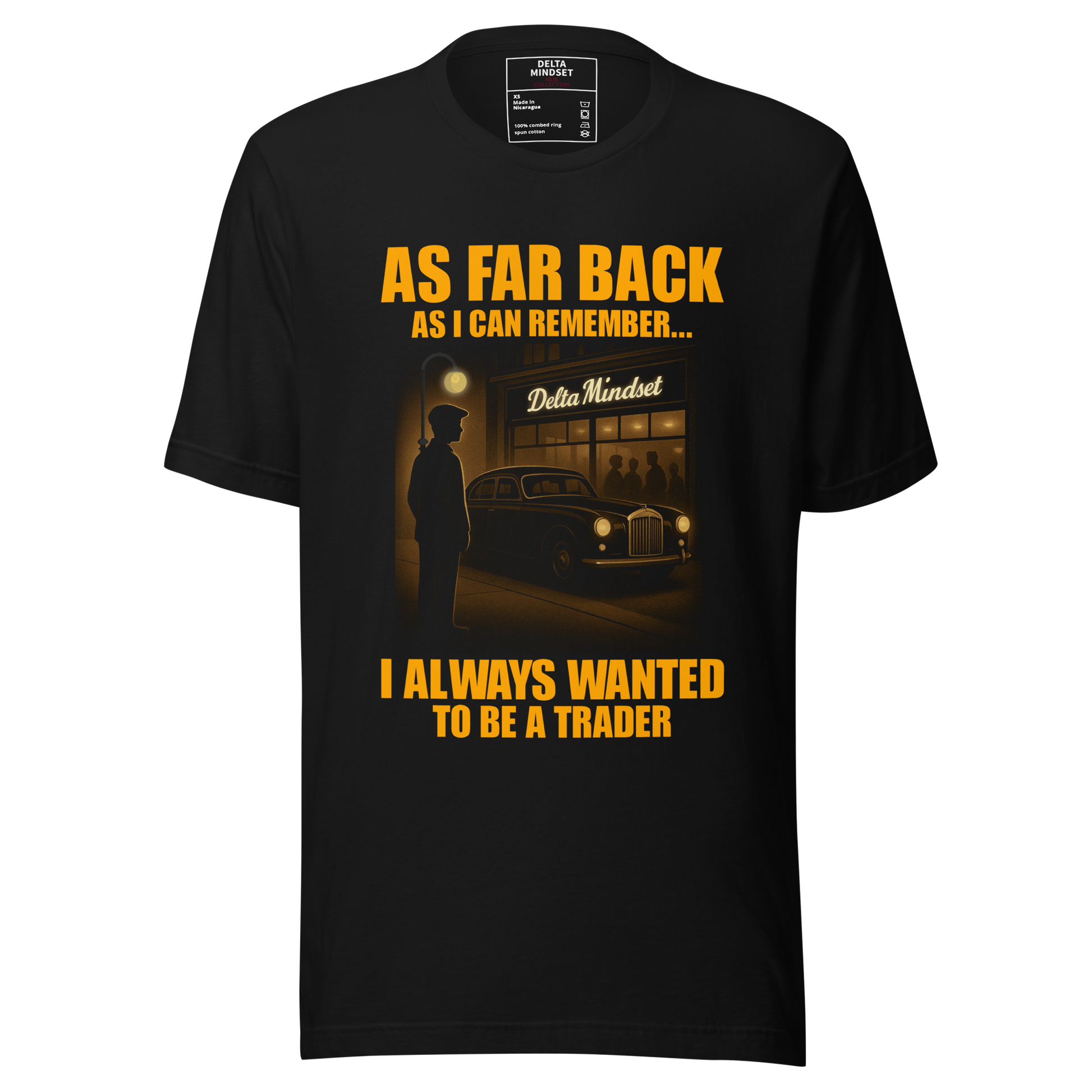 Delta Mindset cinematic streetwear short sleeve shirt — Mob Room Collection — As Far Back As I Can Remember